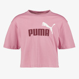 Puma ESS 2 Color NO. 1 Logo cropped meisjes sport T-shirt roze