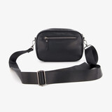 Dames schoudertas met studs zwart