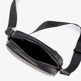 Dames schoudertas met studs zwart