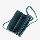 Dames schoudertasje blauw