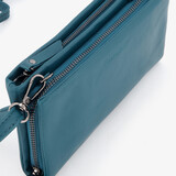 Dames schoudertasje blauw