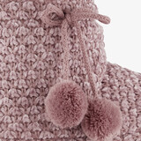 Gevoerde hoge dames sloffen roze