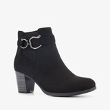 Blue Box dames enkellaarsjes met hak zwart