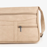 Dames schoudertas beige