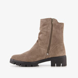 Suede dames boots beige