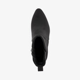 Dames enkellaarsjes met hak zwart