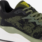 Heren hardloopschoenen zwart groen