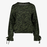 TwoDay dames blouse met zebraprint groen