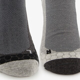 Angro 2-pack dames heren wandelsokken grijs