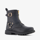 Blue Box meisjes biker boots zwart