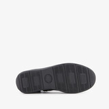 Leren dames enkellaarsjes zwart