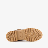 Gevoerde dames enkellaarsjes cognac