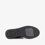 Leren dames enkellaarsjes zwart