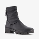 Hush Puppies leren dames boots zwart
