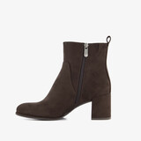 Dames enkellaarsjes met hak bruin