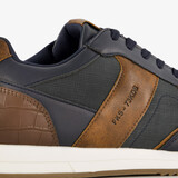 Heren sneakers blauw cognac