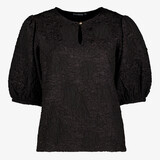 TwoDay dames top met bloemenpatroon zwart