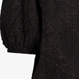 Dames top met bloemenpatroon zwart