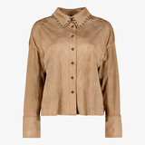 TwoDay dames blouse met studs camel
