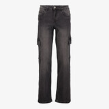 TwoDay dames cargo jeans donkergrijs