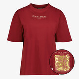 TwoDay dames T-shirt met backprint bordeauxrood