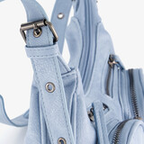 Dames schoudertas lichtblauw