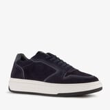 Van Beers suède heren sneakers blauw