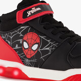 Hoge jongens sneakers met lichtjes zwart rood