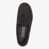 Heren pantoffels rib zwart