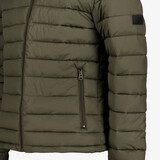 Gewatteerde heren jas groen