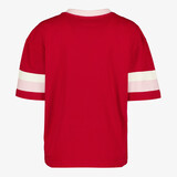Dames baseballshirt rood wit