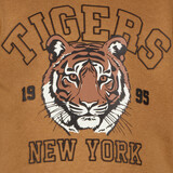 Jongens sweater met tijgerkop bruin