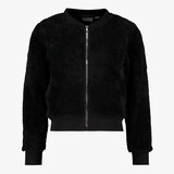 TwoDay meisjes teddy vest zwart