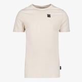 Unsigned heren T-shirt met backprint beige