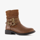 Blue Box dames enkellaarsjes met gespen bruin