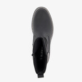 Dames enkellaarsjes met gesp zwart