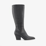 Hoge cowboylaarzen met hak zwart