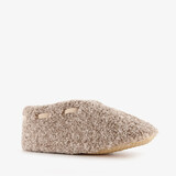 Thu!s gevoerde dames sloffen beige