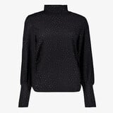 Twoday dames top glitter zwart