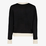 Dames vest zwart wit