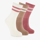 3 paar dames sportsokken roze