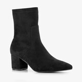 Nova dames enkellaarsjes met hak zwart
