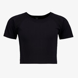 Osaga naadloos cropped meisjes sport T-shirt zwart