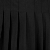 Meisjes rok met plooien zwart