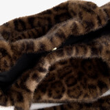 Dames shopper met panterprint bruin