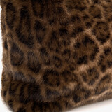 Dames shopper met panterprint bruin