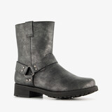 Blue Box meisjes biker boots zilver