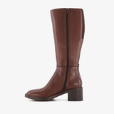 Hoge leren dames laarzen bruin