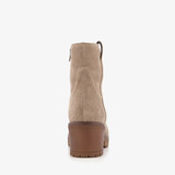 Suede dames boots beige