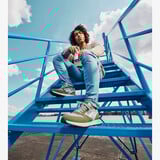 Heren sneakers groen grijs